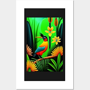 Bird Of Paradise Painting Posters and Art